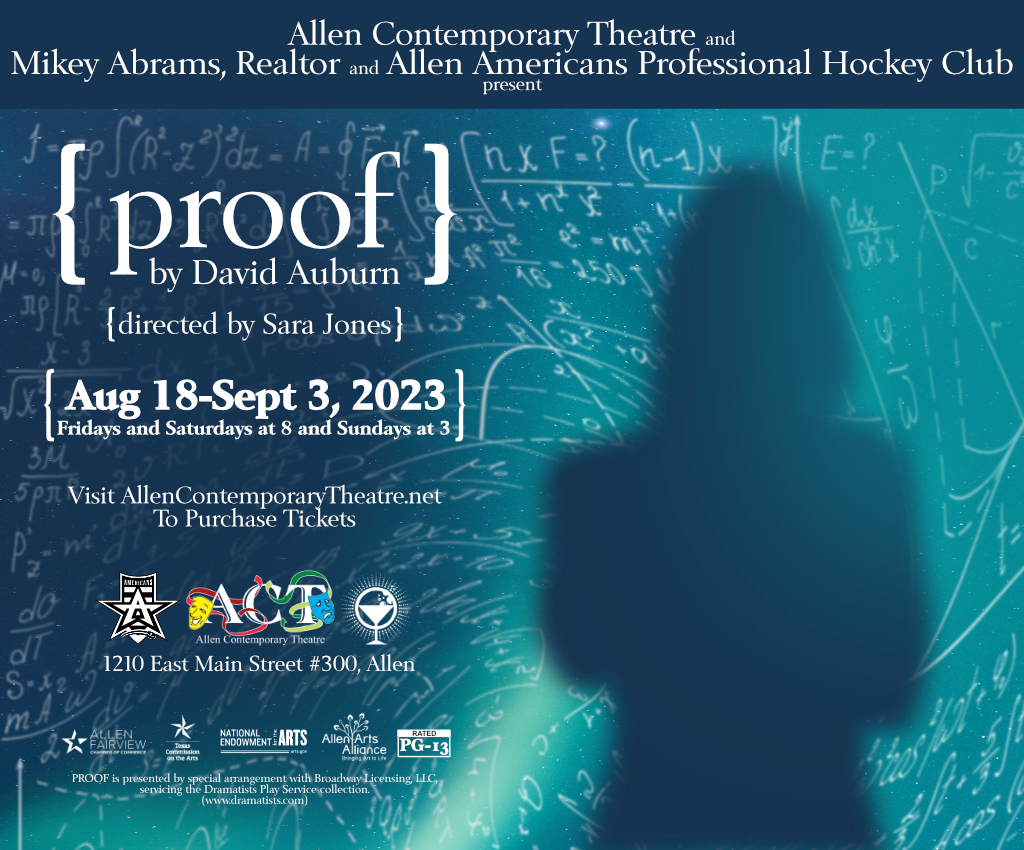 "Proof" - Allen Contemporary Theatre Advertisement