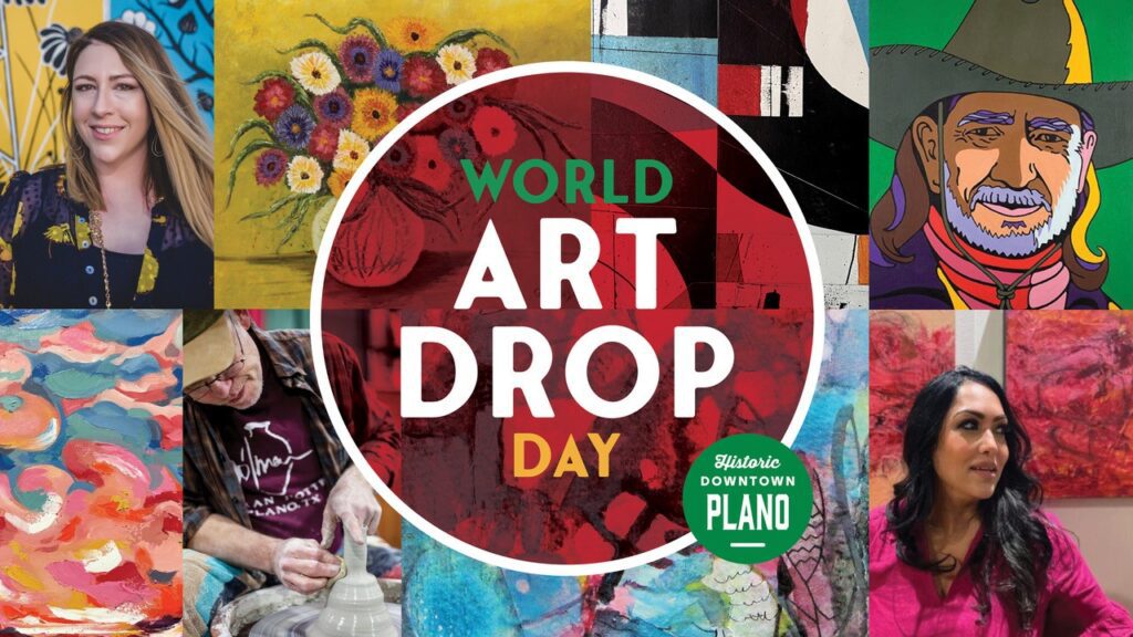 World Art Drop Day Downtown Plano