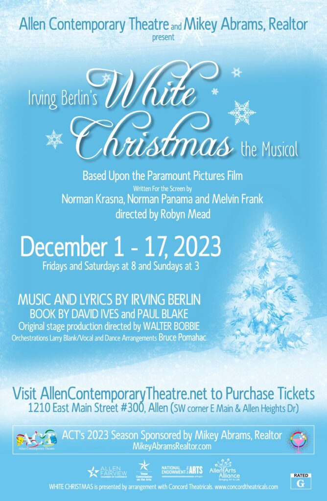 Allen Contemporary Theatre White Christmas Poster