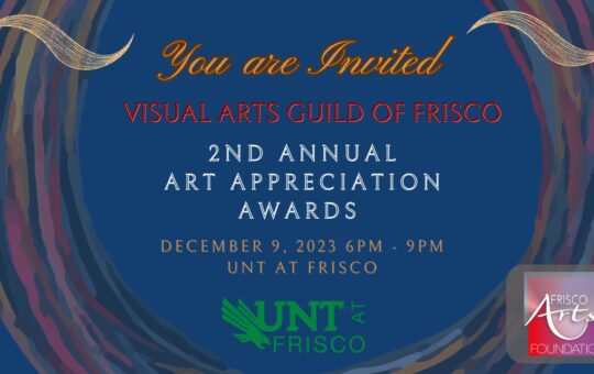 Visual Arts Guild of Frisco (VAGF) Art Appreciation Award Dinner Flyer